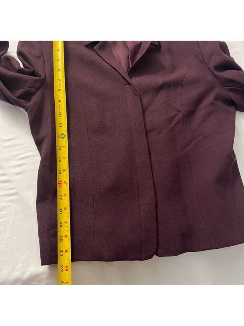 Beechers Brook Wool Skirt Suit Burgundy Size 10 Made in Canada - Picture 9 of 10